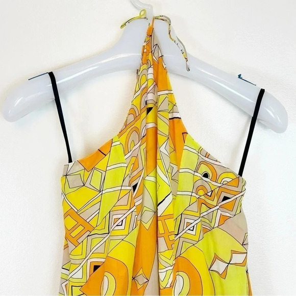 S/W/F x REVOLVE Halter Maxi Dress Poolside Print Boho Resort TENCEL Size L - Picture 6 of 15